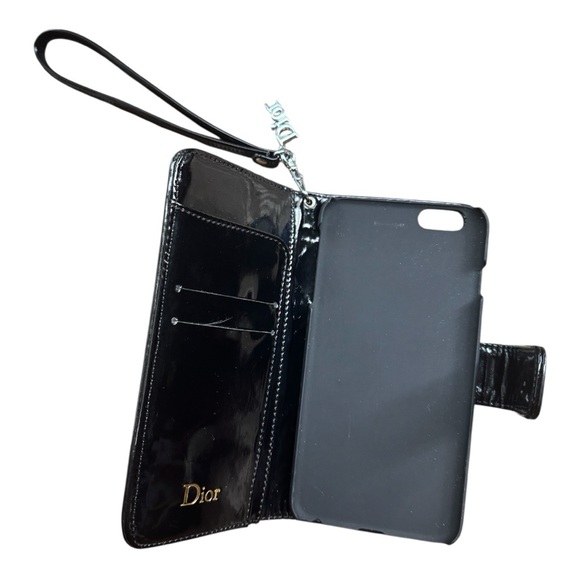 Dior Shiny Black Quilted Phone Case - Picture 11 of 16